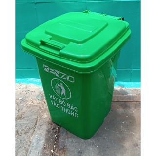 Thùng rác nhựa 30 lít màu xanh, vàng hoặc cam, thùng rác gia đình, thùng rác cho bếp