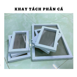 Khay tách phân, lưới lọc cặn hồ cá chất liệu nhựa lưới inox 304
