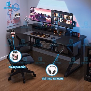 Bàn Làm Việc,Bàn Gaming chân chữ K thiết kế nhiều phiên bản,để học tập,chơi game,làm việc, chân sắt,mặt gỗ MDF dày 15mm