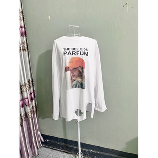 <si tuyển> Áo phông trắng cotton sịn/  họa tiết cô gái cá tính