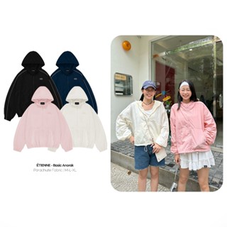 Áo Khoác Dù Gió Nhăn Hai Lớp Có Mũ Chống Nắng ÉTIENNE Local Brand