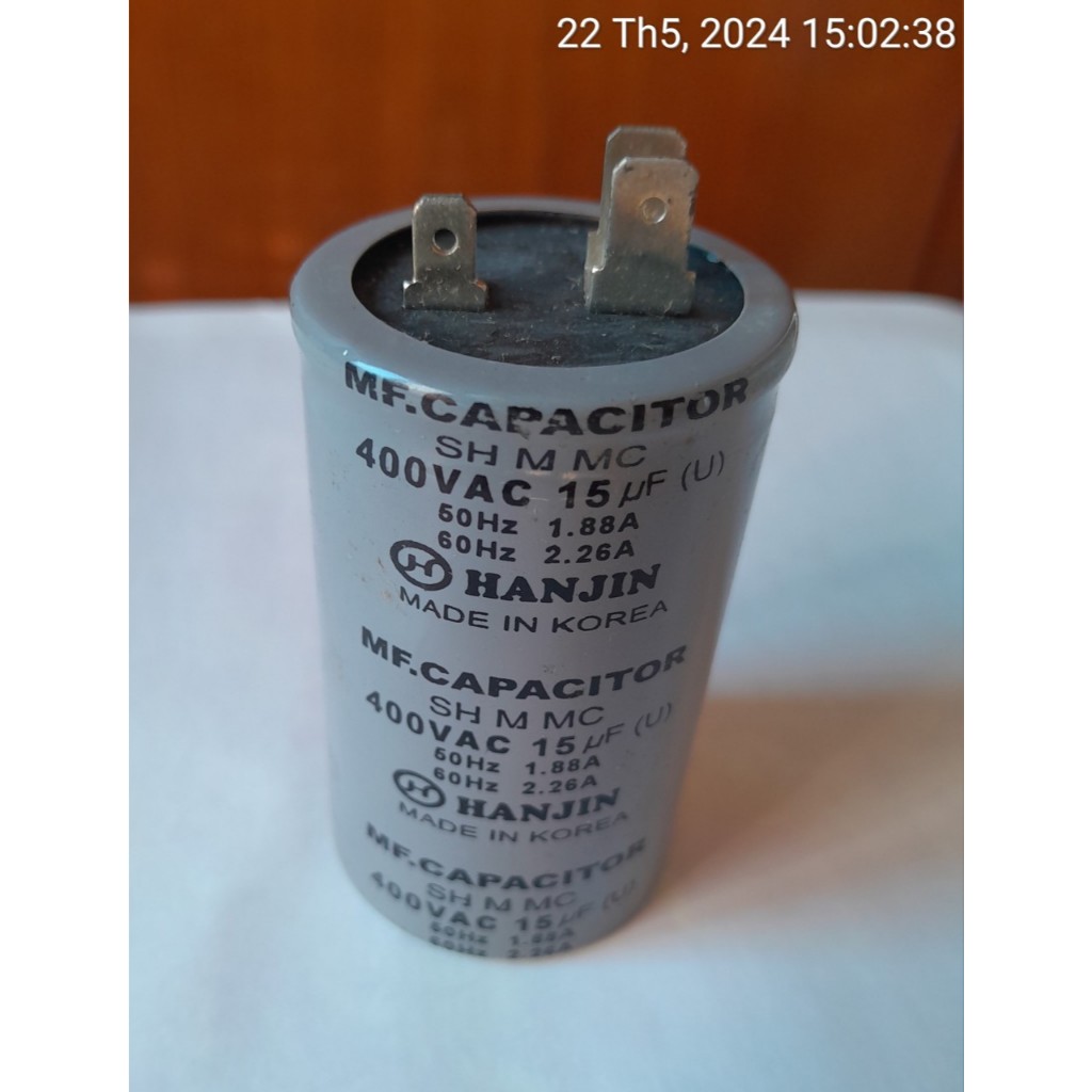 Tụ 15uf - HANJIN <tụ điện chất lượng cao>..