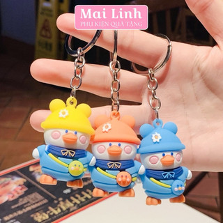 Móc khoá hình chú vịt đi học - móc treo chìa khoá/treo balo sunnishop