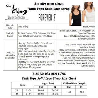 Áo Dây Ren Lửng - FOREVER 21