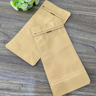 Túi zipper 8 cạnh giấy kraft đựng các loại bột, cafe, thực phẩm chất lượng tốt, giá siêu rẻ | số lượng: 1kg