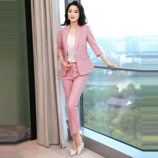 Vest Nữ Công Sở Áo Vest Tay Lỡ Quần Dài TJ38 - Hồng