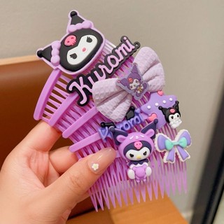 Combo 5 Xược (Lược) Cài Tóc Họa Tiết Kuromi Xinh Xắn