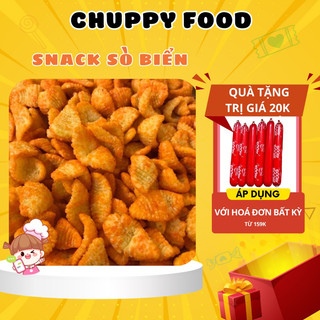Bim sò đỏ sấy giòn 🎁chuppy food🎁 500g bim bim sò đỏ cay ngọt, bim sò tẩm vị cay ngọt ăn vặt tuổi thơ