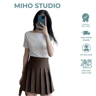  Áo trễ vai tăm thái cổ thuyền Miho Studio 