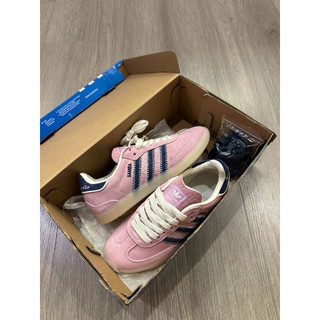 Giày thể thao das Originals x notitle Samba OG - Pink hot 2024, sneaker samba hồng sọc xanh mẫu mới dành cho nữ