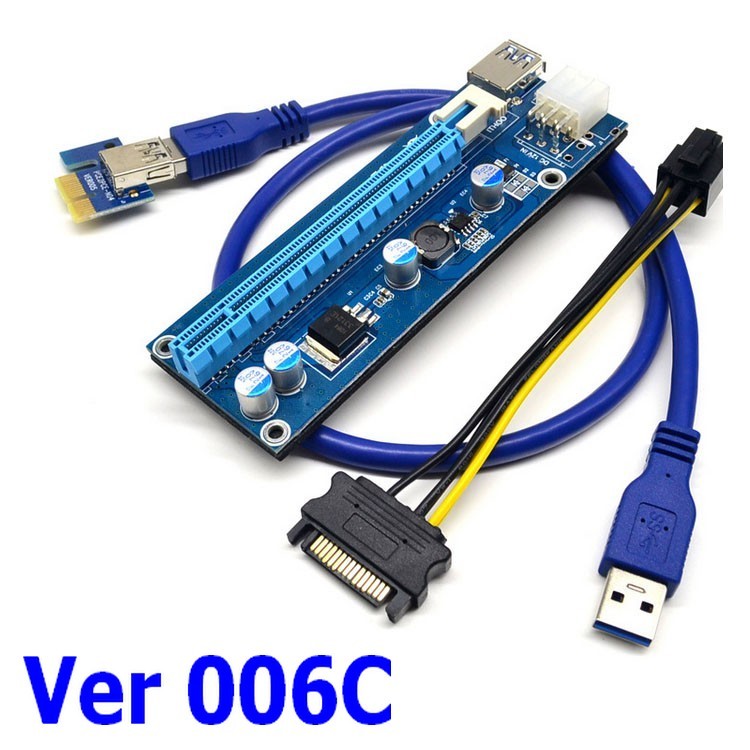 Dây Riser PCIe 1X TO 16X USB 3.0 VER 006C