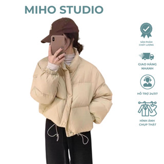 Áo Khoác Phao Croptop, Áo Phao Béo Hàn Quốc Chần Bông Dáng Ngắn mùa đông Miho Studio