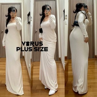 [virusplussize]Đầm maxi body f21 bigsize xinh xịn