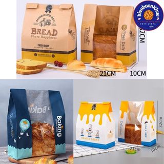 50 túi bánh mì hoa cúc ngang túi bánh mì nho dừa, bánh mì ngọt nhiều màu