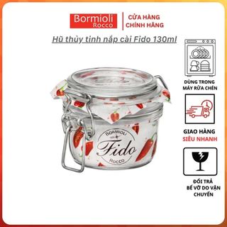 Hũ thủy tinh nắp cài Bormioli Fido 130ml I Chính hãng
