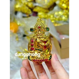 Thần tài lùn xi mạ 8*5 cm dùng trang trí tháp tỏi