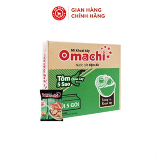  Thùng 30 gói mì khoai tây Omachi Tôm Chua Cay tôm càng bao bì mới  5 sao 78g gói 