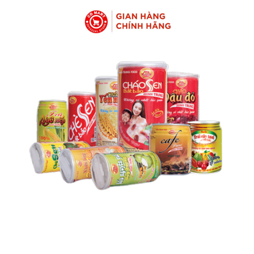 Cháo sen bát bảo Minh Trung đủ vị cháo sen/nếp cẩm/yến mạch/đậu đỏ/đậu xanh 365g/hũ