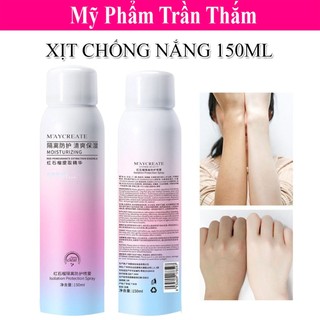Xịt Chống Nắng Trắng Da MayCreata , Làm Trắng Cấp Tốc Vùng Cổ Và Tay Chân
