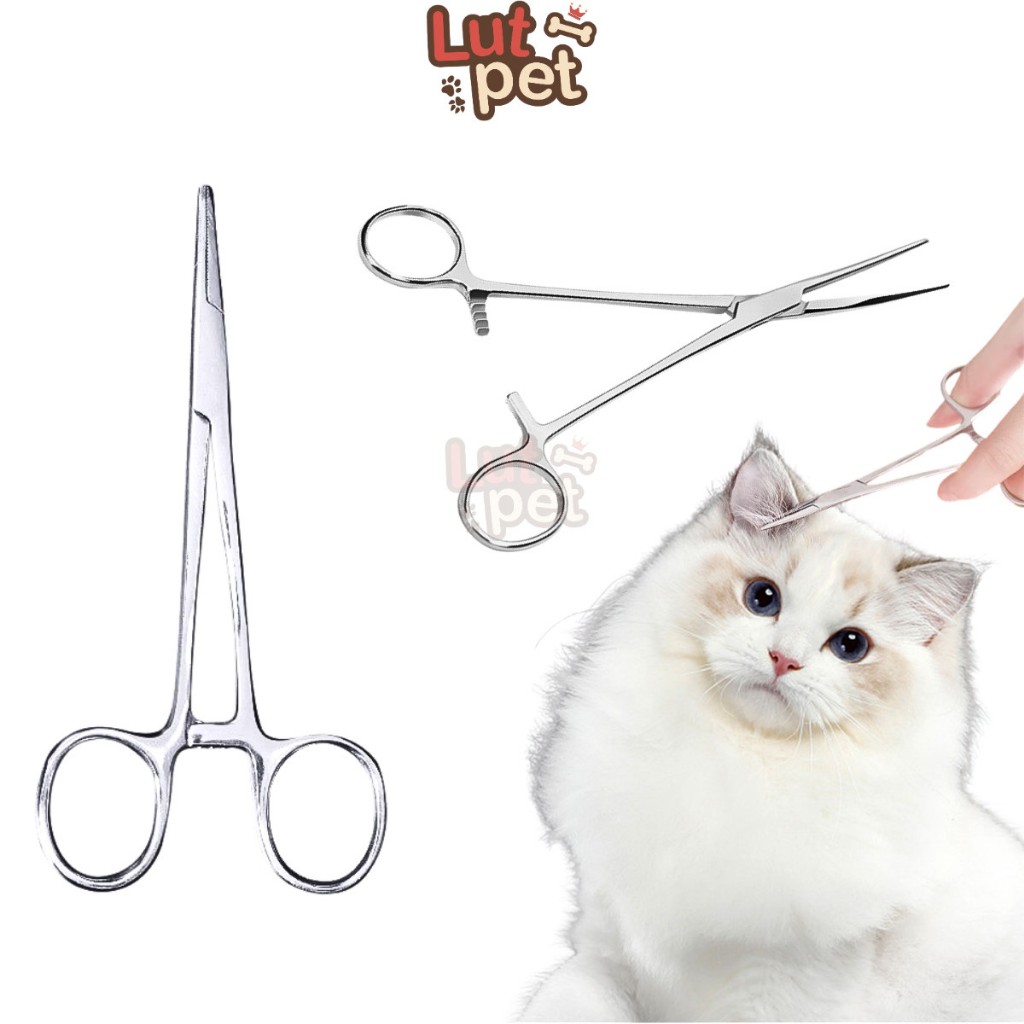 Nhíp nhổ lông tai chó mèo, kẹp, panh vệ sinh tai cho chó mèo - lutpet