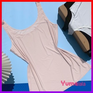 Áo ba lỗ / áo sát nách nữ dáng dài mặc lót trong sơ mi, vest chất vải su siêu mát mịn có size 40-70kg không đệm mút