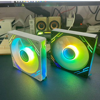 Fan vô cực Prism 4S kiểu Lianli - Quạt tản nhiệt cực đẹp giá rẻ, khung trắng/đen Led ARGB Sync Main