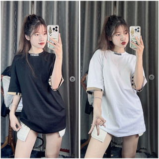 [PHÔNG MỚI 2024] Áo thêu cổ Bb phối kẻ tay
