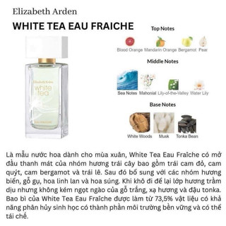 𝐍ướ𝐜 𝐡𝐨𝐚 𝐄𝐋𝐈𝐙𝐀𝐁𝐄𝐓𝐇 𝐀𝐑𝐃𝐄𝐍 𝐖𝐡𝐢𝐭𝐞 𝐓𝐞𝐚 Eau Fraiche EDT