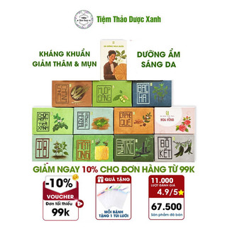 Xà bông sinh dược, xà phòng thảo dược 100% thiên nhiên -100gr