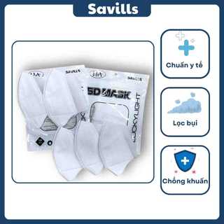 Khẩu trang cao cấp 5d mask lọc khuẩn & chống bụi savills