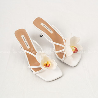 La Muse - Guốc sandal đính hoa Flowe