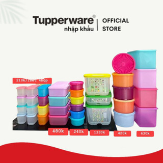 Lẻ hộp ngăn mát và đồ khô Tupperware chính hãng nhựa nguyên sinh an toàn bảo hành trọn đời