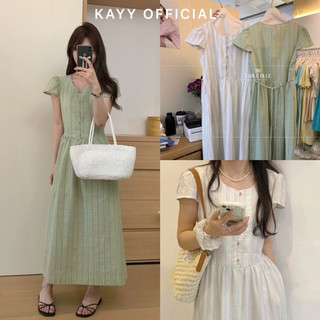 KAYY. Váy kẻ tay hến _ V2290