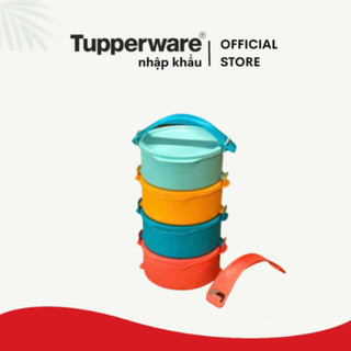 Bộ hộp cơm Small Round Click To Go Màu mới 2023 Tupperware Chính Hãng - Chịu nhiệt 110 độ C (Thân hộp)