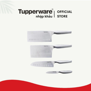 Bộ dao Tupperware Mastro Knives (4) Tupperware - Tặng kèm đế gỗ cắm dao - Chính Hãng