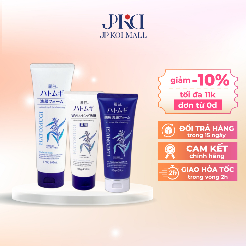 Sữa rửa mặt Ý Dĩ Reihaku Hatomugi dưỡng ẩm, trắng da Moisturizing & Facial Washing | BigBuy360 - bigbuy360.vn