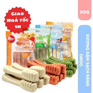 Xương Orgo gặm sạch răng thơm miệng cho chó 90g