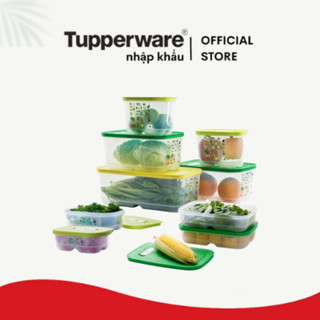 Hộp trữ rau củ quả Tupperware chính hãng có nút hô hấp Ventsmart bảo quản rau tươi lâu nhựa nguyên sinh