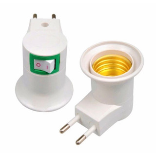 Đui đèn có công tắc và phích cắm tiện dụng, đui đèn E27