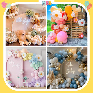 [TPHCM] Bong Bóng 5 inch, 10 inch, 24 inch Màu Pastel, Siêu Nhũ Jumbo Làm Cổng, Background Trang Trí Sinh Nhật MBBDecor
