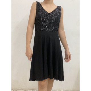 Thrift / 2hand / thanh lý / pass đầm đi tiệc, đầm dự tiệc màu đen đuôi cá