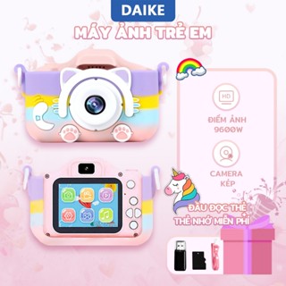 DAIKE Cmáy ảnh mini có thẻ nhớ 32G,9600W Pixel,có khả năng ghi hình và chơi game,Đó là món quà tốt nhất cho trẻ em