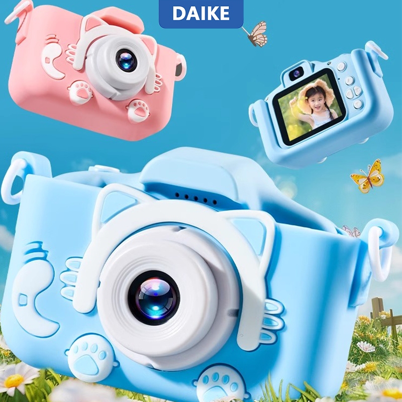DAIKE Máy ảnh chính hãng máy ảnh đồ chơi trẻ em,9600w Pixel, quà tặng trẻ em cao cấp[Tặng thẻ nhớ 32Gb+đầu đọc thẻ]