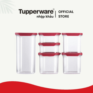 Bộ hộp đồ khô và mát Tupperware chính hãng Ultra Clear (6) thân hộp chịu nhiệt 110 độ C nhựa nguyên sinh an toàn