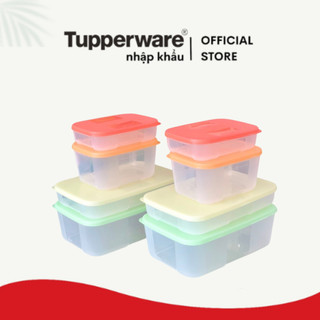 Bộ hộp trũ đông và mát Tupperware chính hãng Freezermate Colorful Set 8 nhựa nguyên sinh bảo hành trọn đời