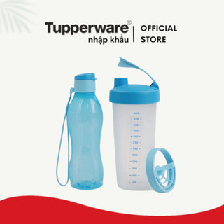 Bình nước Tupperware chính hãng Memberkit Shake N Go Gen II 2 bình lắc và bình nước nhập khẩu bảo hành trọn đời