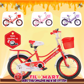  Xe đạp trẻ em TILO KIDS MOVER cho bé trai và bé gái từ 2-10 tuổi có yên sau size 12-14-16-18 inch 