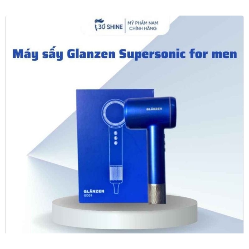 Máy sấy tóc Glanzen Supersonic for men cao cấp GD01 công suất 1600W 30Shine phân phối chính hãng.