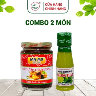 Combo Đồ Nướng 2 món Sốt ướp đồ nướng - Muối chanh ớt 100g - Gia Vị Khang Phát