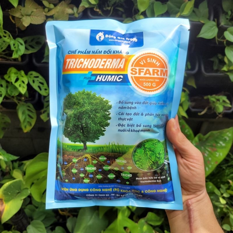 Nấm đối kháng Trichoderma plus Humic Sfarm gói 500g